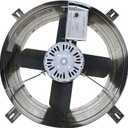 iLiving ILG8G14-12T Automatic Gable Mount Attic Ventilator Fan with Adjustable Thermostat, 2.85 Amp, 2339 CFM, Single-Speed | Automatic, 2339 CFM, 3.10 Amp, Single-Speed