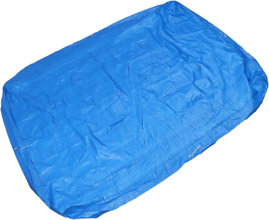 Pool Cover Tarp for Inflatable Pool Lightweight Foldable Design for Easy Carrying and Water Evaporation Reduction for Outdoor Use, Blue 