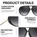 Chicid Aviator Sunglasses for Women Men Polarized Tangle Free Sun Glasses