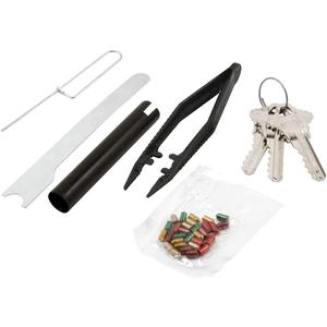 Prime-Line E 2402 Re-Keying Kit  Re-Key a Lock Kit with Pre-Cut Keys for Rekeying all your Locks to One Key, For Schlage Brand Locks, Type C 5-Pin Style Locks (1 Kit)