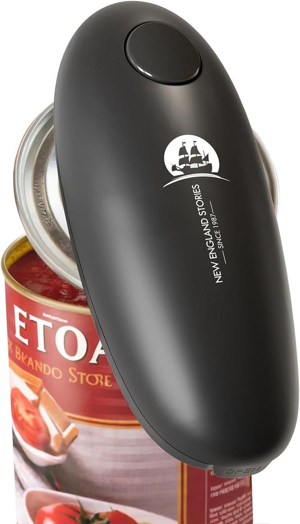 Automatic Electric Can Opener - Hands-Free Operation, Smooth Edge Cutting, Battery Powered for Effortless Opening