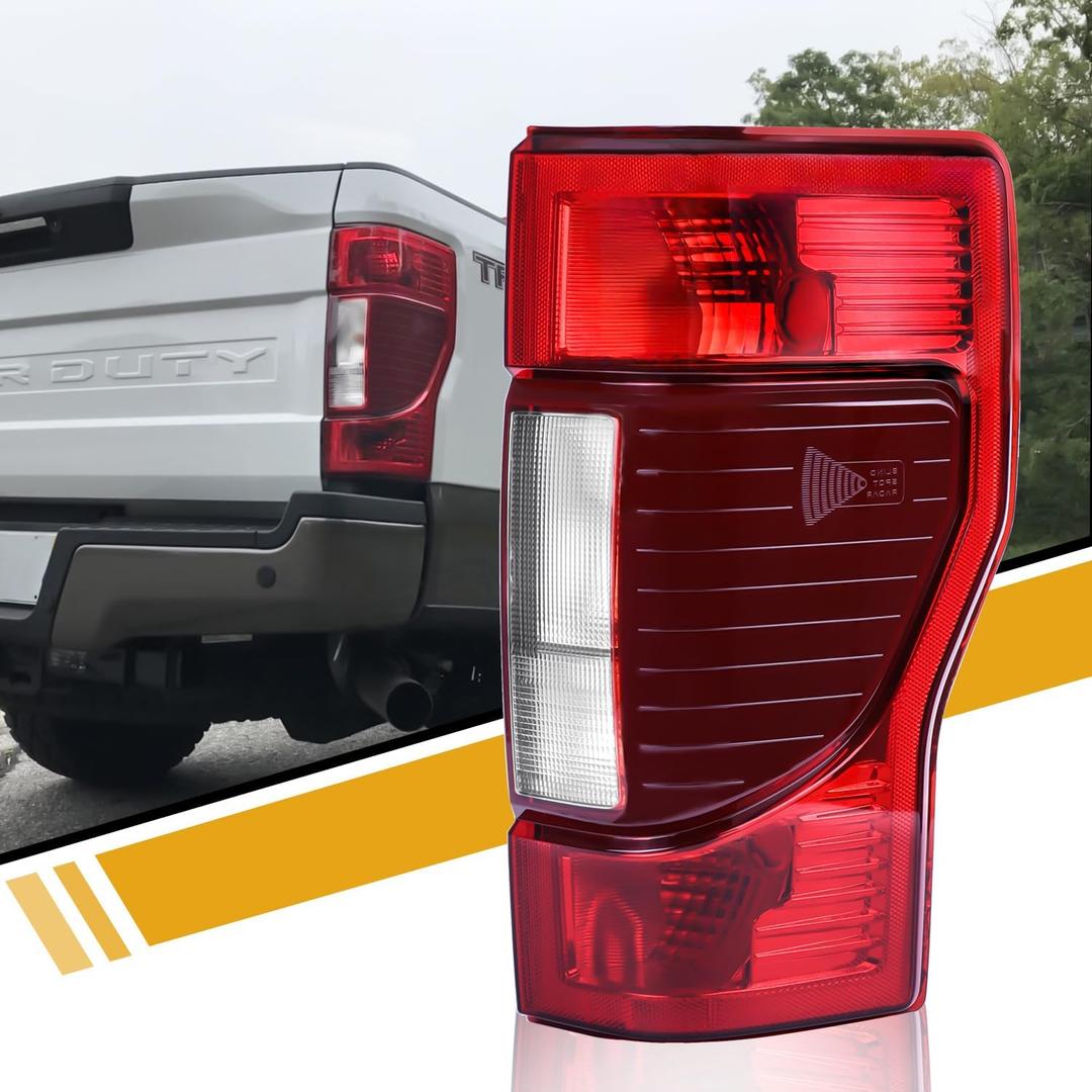 LIDNADY Tail Light Assembly Compatible with Ford Super Duty F250 F350 2020 2021 2022 w/Blind Spot w/o LED models, Factory-OE-Style Rear Lamp Replacement, Passenger Side LC3Z13404A