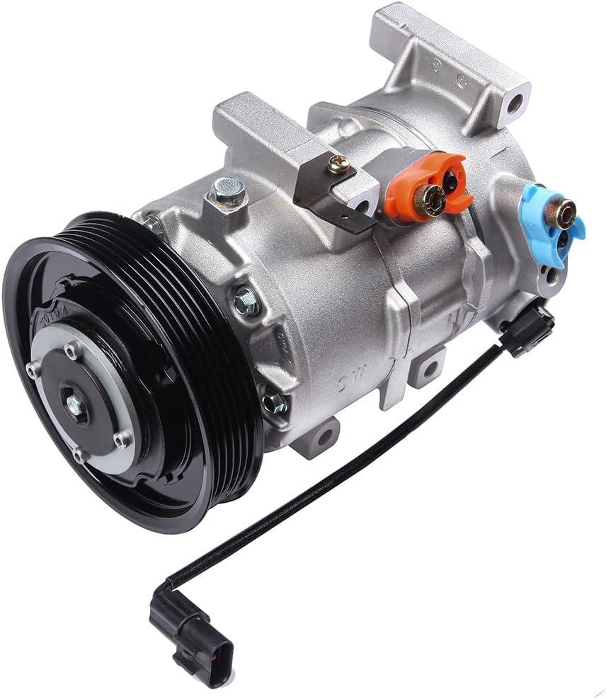 ECCPP AC Compressor 2012-2017 Fit for Hyundai Accent 2012-2017 for Kia Rio 1.6L Fast Cooling Air Conditioning Compressor