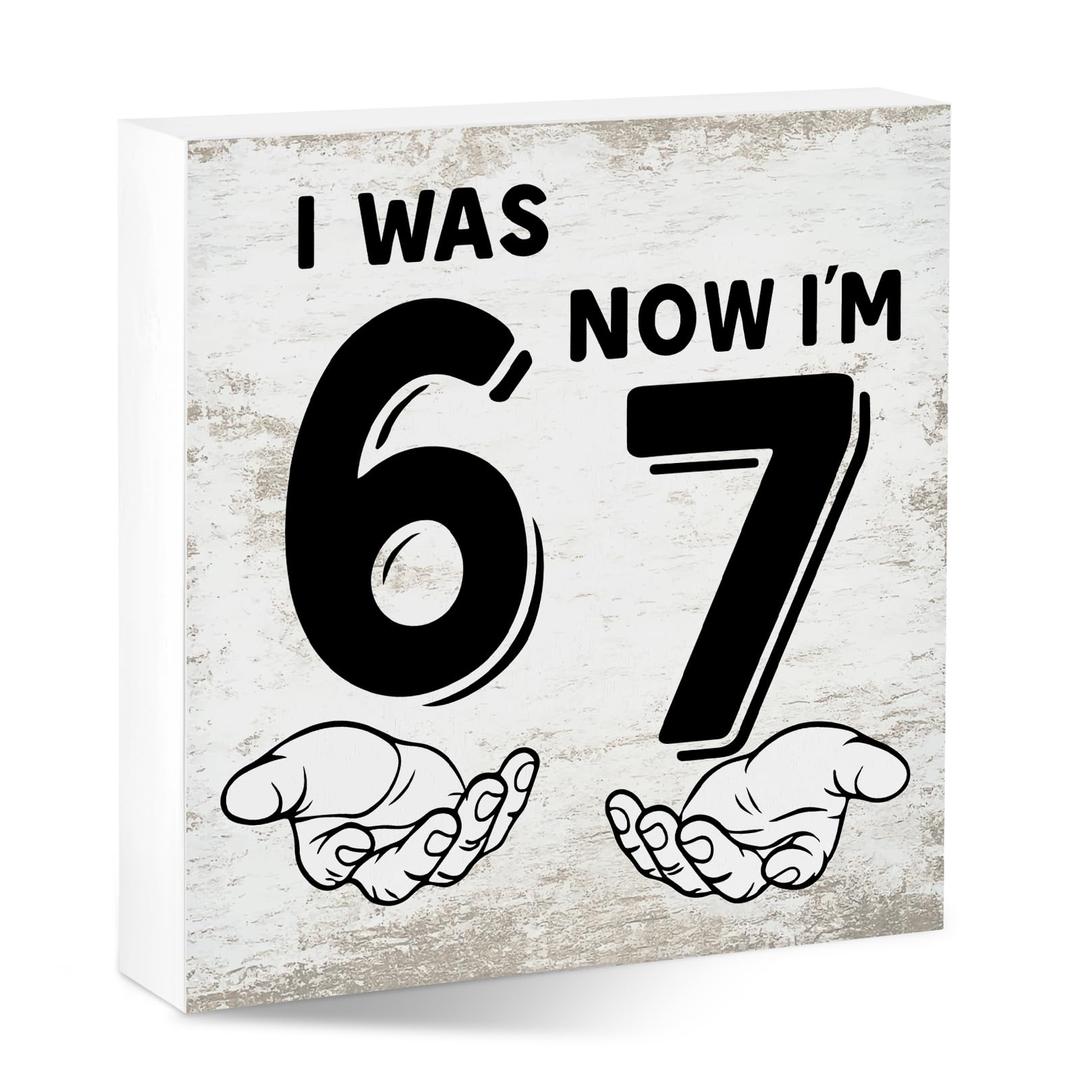 Funny Desk Shelf Decor, Now Wood Sign