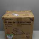 Secura 4 Liters / 17-Cup Stainless-Steel 1700-Watt Electric Deep Fryer with Timer Free Extra Odor Filter, Triple Basket, 4.5 Quarts, Silver