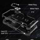 IKAZZ for iPhone 17 Pro Max Case 6.9 Inch with Screen Protector,Military Grade Shockproof Heavy Duty Protective Phone Cover Pass 16ft Drop Test with Magnetic Kickstand Car Mount Holder,Black