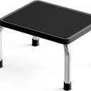 Step Stool, Heavy-Duty Steel Legs, 350 lb Capacity, Comfortable Non-Slip Rubber seat Cushion, Non-Slip Rubber feetAnti-Skid Bathroom Stool for Children, Elderly, Kitchen, Home Use