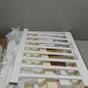 Dream On Me Emma 3-in-1 Convertible Wooden Toddler Bed in White, Baby Safety Alliance Certified, Low-to-Floor Design, Solid Pinewood with Safety Rails (Crib)