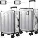 2 Pack 30 Inch Clear PVC Suitcase Luggage Cover Protectors for Wheeled Luggage