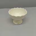 WAIT FLY Macaron Color Ceramic Dessert Trifle Ice Cream Pudding Serving Bowl for Fruit, Salad, Candy, Snack-White-6 OZ