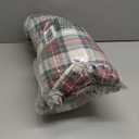 Comfort Spaces Cotton Flannel Sheets King Size, Ultra Soft Flannel Sheet Set with 14" Elastic Pocket , Plain Print Warm Flannel Bedding, Scottish Plaid Red 4 Piece