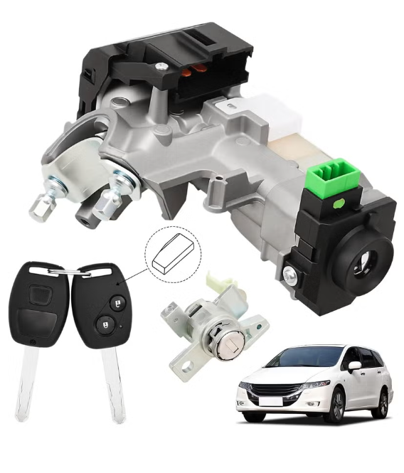 RAMATA 72185SHJA01 Ignition Switch Lock Cylinder with Key (with Unprogrammed Chip) Compatible with 2005 2006 2007 2008 2009 2010 Honda Odyssey (Ignition Chip: 48,Frequency: 315mHz)