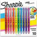 Sharpie Liquid Highlighters, Chisel Tip, Assorted Colors, 10 Count - Journaling, School, Study Supplies