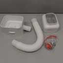 Downspout Diverter, Diverter for Downspout, Rain Barrel Diverter Kit Downspout 3"x 4" and 2"x 3", Rain Barrel Diverter Kit with Adjustable Valve, Diverts Water Into Rain Barrel,4.6ft Hose - White