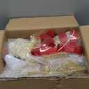 Light Up Outdoor Christmas Reindeer Family Decor, Handmade Deer Set of 3, Plug and Play, Metal Frame, Safe Waterproof Material, Perfect for Vintage Christmas Home Tree Garden Decoration, Gold, 15-20 inches