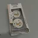 BIBS Pacifiers - Studio 2 Pack | Round Nipple Baby Pacifier | BPA Free Natural Rubber Latex Soother | Made in Denmark | Size 0+ Months | Pin Ivory Vanilla