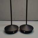 Cordless Rechargeable LED Table Lamps, 1800mAh Battery Desk Lamp Outdoor Portable Touch Dimmable Table Night Light for Patio Restaurant Dining Home Set of 2 Black