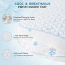 Sweetnight Cooling Pillows Queen Size Set of 2, Shredded Memory Foam Pillows 2 Pack for Hot Sleepers, Cold Bed Pillows for Sleeping, Washable with Removable Cover, Cool Night