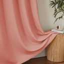 KGORGE Coral Pink Curtains for Bedroom 2 Panels, 42''x84'' Inch Grommet Top Thermal Insulated Room Darkening Privacy Protection Curtains for Meeting Room, Minor Flaw