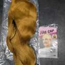 16" Blond Wig And Wig Cap Authentic Human Hair