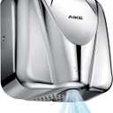 AIKE Elephant Power Commercial Hand Dryer High Speed Auto Warm Wind, Polished Stainless Steel Cover AC110V-130V Model AK2812