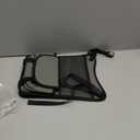 FSTURIOS Car Organizer Storage Between Seats, Nappa Leather Front Seat Storage Bag with Tissue Holder, Automotive Console Hanging Net Pocket Handbag Holder for Phone Document (Gray)