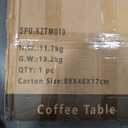 Round Coffee Tables for Living Room, Circle Wood Coffee Table, 2 Tier Industrial Modern Center Table with Thickened Tabletop and Metal Frame, 31.5 inch (Rustic Brown)