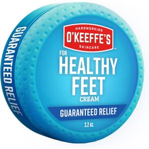 O'Keeffe's for Healthy Feet Foot Cream - 3.2 oz Jar (1 Pack) - Relief for Extremely Cracked, Dry Feet, Repairing Skincare, Instantly Boosts and Retains Moisture Levels O'Keeffe's for Healthy Feet Foot Cream - 3.2 oz Jar (1 Pack) - Relief for Extremely Cracked, Dry Feet, Repairing Skincare, Instantly Boosts and Retains Moisture Levels