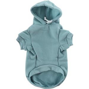 uxcell Pet Dog Hooded Hoody Sweatshirt Clothes Cotton Apparel Puppy Cat Winter/Spring/Fall Costume Outfits Fleece Warm Coat Pale (Green, Medium)