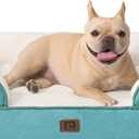 EHEYCIGA Orthopedic Dog Bed, Waterproof Memory Foam, Turquoise Blue, 30"L x 20"W x 6.5"Th