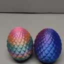 3D Printed Dragon Egg with Dragon Inside, 3D Printer Dragon Egg Fidget Toy, Mystery Dragon Egg Mythical Pieces Dragon in Egg (2 Pack -A)