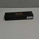 Terviiix Pencil Flat Iron for Edges & Short Hair, 3/10 Inch Small Hair Straightener for Men, Ceramic Mini Flat Iron for Pixie & Beard, 15s Fast Heat up, Dual Voltage, Auto Shut Off (Black)