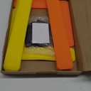 Hikeen Court Lines Marker Kit Anti-Slip and Wind-Resistant Throw Down Markers 28pcsr 84pcs, Pickleball Net Court for Outdoor Indoor Court (Yellow Orange)