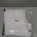 meioro Fabric Shower Curtain, Neutral Linen Textured Shower Curtain Set with 12 Hooks, Boho Farmhouse Bath Decor 230GSM Heavy Duty Polyester Cloth Shower Curtains for Bathroom, 72Wx84H, White