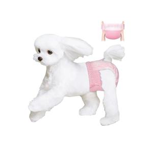 Ambreview Disposable Dog Diapers Female, Just Pull It Up, Doggie Diapers for Female Dogs, Strong Absorbency | Leak Proof, for Dogs in Heat | Elderly | Disabled, Size S, 10 PCS