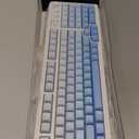 AULA S99 Gaming Keyboard, Wireless Computer Keyboards, Tri-Mode Bluetooth Creamy Custom Keyboard with Number Pad, RGB Backlit Media Knob Cute Programmable Keyboard for PC Gamer - Gradient Blue