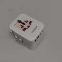 TESSAN Universal Travel Adapter, International Power Adapter with 2 USB C 2 USB A Ports, Travel Plug Adaptor Worldwide for US to Europe UK Italy Ireland Australia France Germany(Type C G A I)