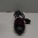 Dual Voltage Hair Dryer Brush with Negative Ion Antifrizz Styler Hot Air Volumizer for 110V120V/220V240V European and Travel Use( Black/Pink)