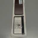 2 x Rustic Toilet Paper Holder Wall Mount - 6.69"x2.95" Solid Wood Bathroom Tissue Paper Roll Hoder with 5.7" Stainless Steel Rod, Farmhouse Paper Towel Holder for Small Space