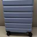 AnyZip Luggage PC ABS Hardside Lightweight Suitcase with 4 Universal Wheels TSA Lock Carry-On 20 Inch Light Blue
