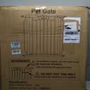 Extra Wide Baby Gate 67.3-81.1 Inch, Pressure Mounted Dog Gate Indoor, Walk Thru Pet Gate for Cat Dog Child,Pet Gates for The House Stairs Doorway Black