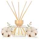 Reed Diffuser Set - 3.38 fl oz (100ml) Lemon Verbena Oil Diffusers | 5 Premium Reed Sticks | Home Fragrance Oil for Bathroom, Bedroom & Living Room | Aromatherapy Diffuser | Shelf Decor