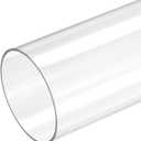 MECCANIXITY Plastic Pipe Rigid Polycarbonate Round Tube Clear 2.8"(71mm) ID 3"(75mm) OD 17" (425mm) High Impact for Lighting, Models, Water Plumbing