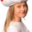 ComfyCamper Mushroom Hat Costume for Adults - Womens Mens Pink Red White Cosplay Halloween Costumes Women, One Size