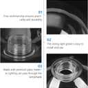 Housoutil Glass Globe Lamp Shade Replacement with G9 Base 3.94 Inch Round Clear Glass Cover for Pendant and Ceiling Light Fixtures