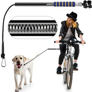 Dog Bike Leash -Dog Hands Free Leas | Attachment | Bike Leash Attachment | with Quick Connect Mechanism | Safety Fit for Outdoor | Easy to Installation and Removal, Black