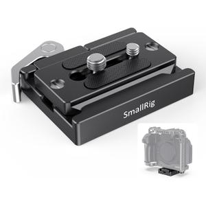 SMALLRIG Universal Quick Release Mount Plate Kit for Arca-Type, Built in Clamp and Plate, with 1/4''-20 & 3/8''-16 Threaded Holes- 2144B