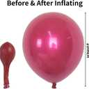 Chrome Hot Pink Balloons, 50 PCS 10 Inch Double Stuffed Metallic Hot Pink Balloons, Shiny Thick Chrome Metallic Fuchsia Balloon Latex Helium Balloon for Girls Women Birthday Wedding Party Decorations