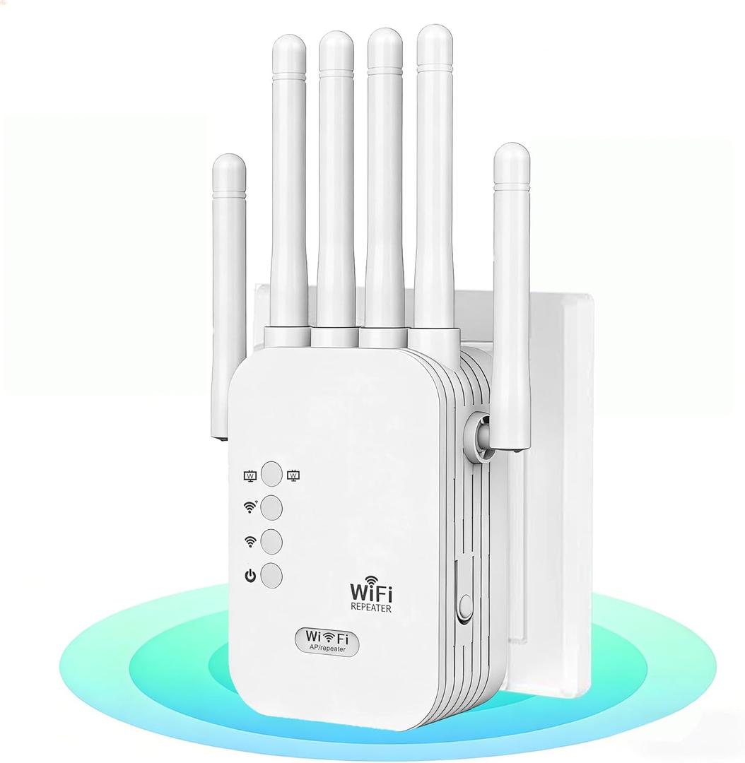 2026 WiFi Extenders Signal Booster for Home Long Range Up to 12880 sq. ft & 40 Devices, WiFi Extender Signal Booster, Internet Booster, Long Range WiFi Extender,Quick Setup