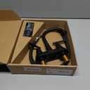 Bathroom Faucets for Sink 3 Hole, Hurran 4 inch Matte Black with Pop-up Drain and 2 Supply Hoses, Stainless Steel Lead-Free 2-Handle Centerset Faucet for Sink Vanity